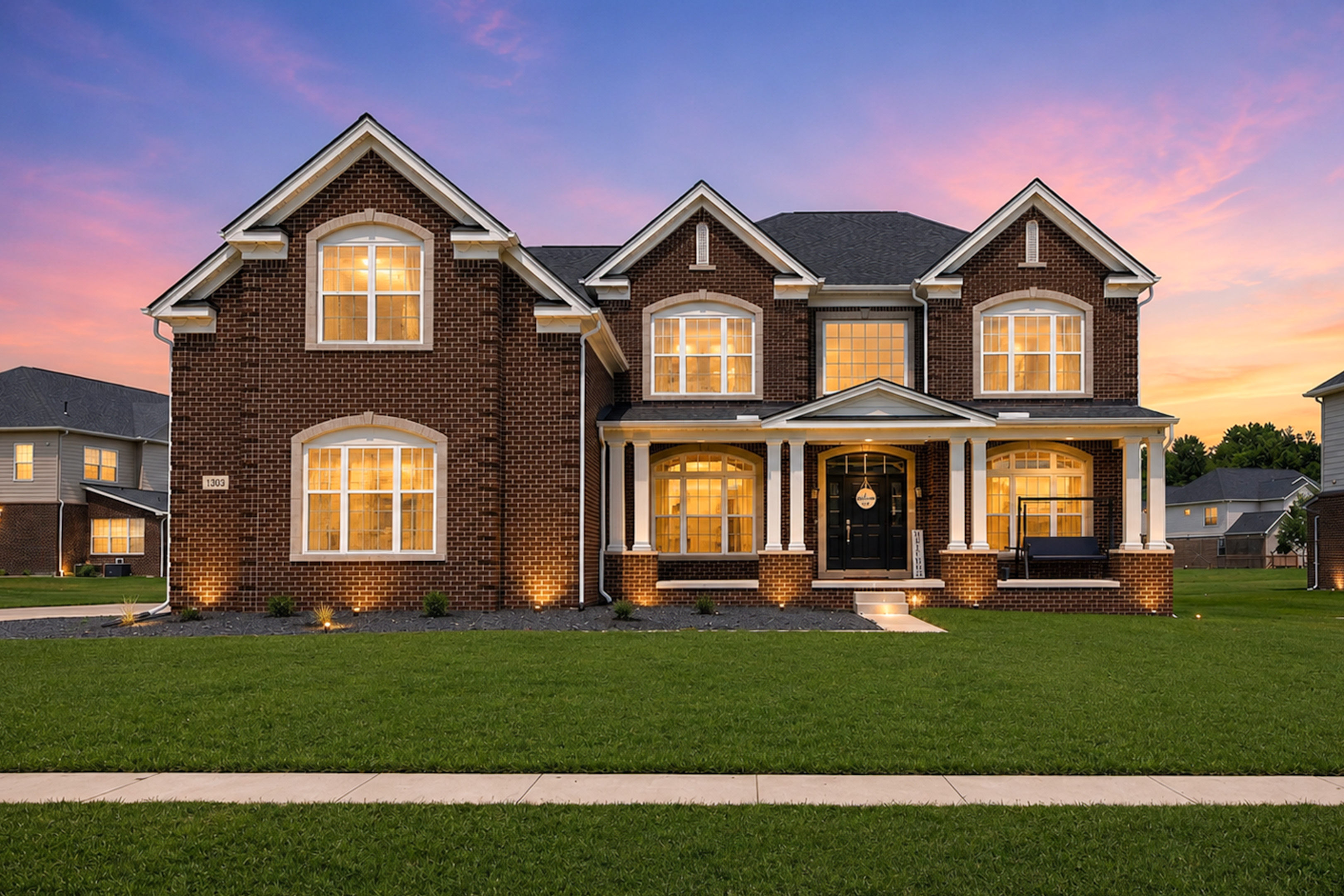 Twilight real estate photography